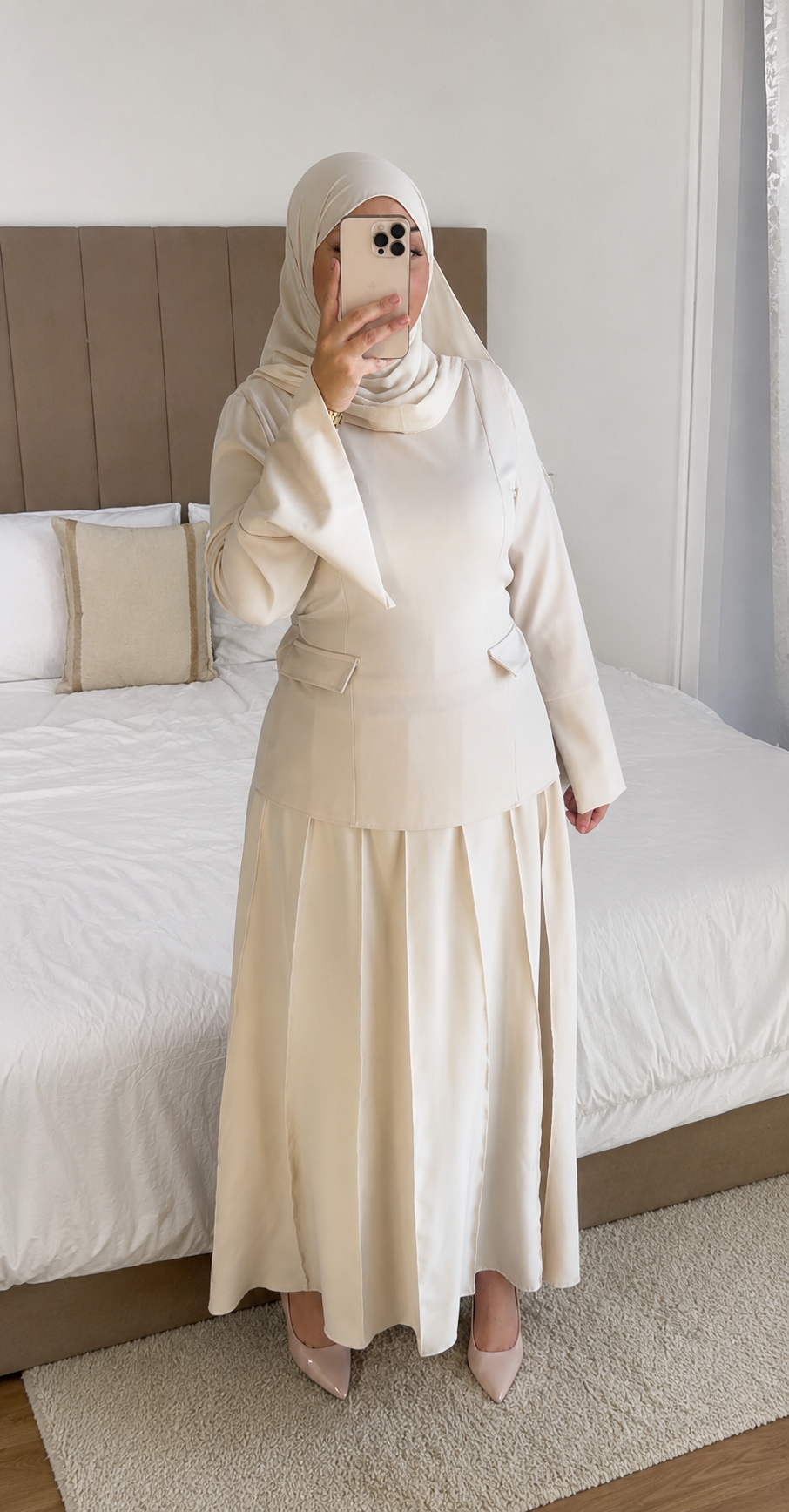 Ensemble Elyana crème cintré